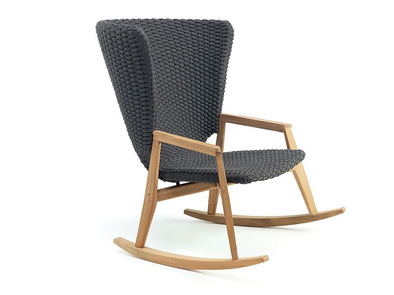 Knit rocking chair – stylové houpací křeslo z teaku